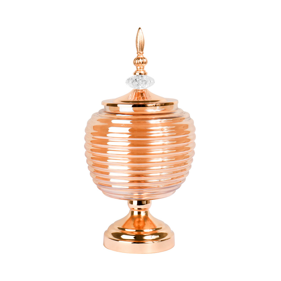 Bombonera De Vidrio 20X38Cm Big-Home Aa-58 / Mia-10184