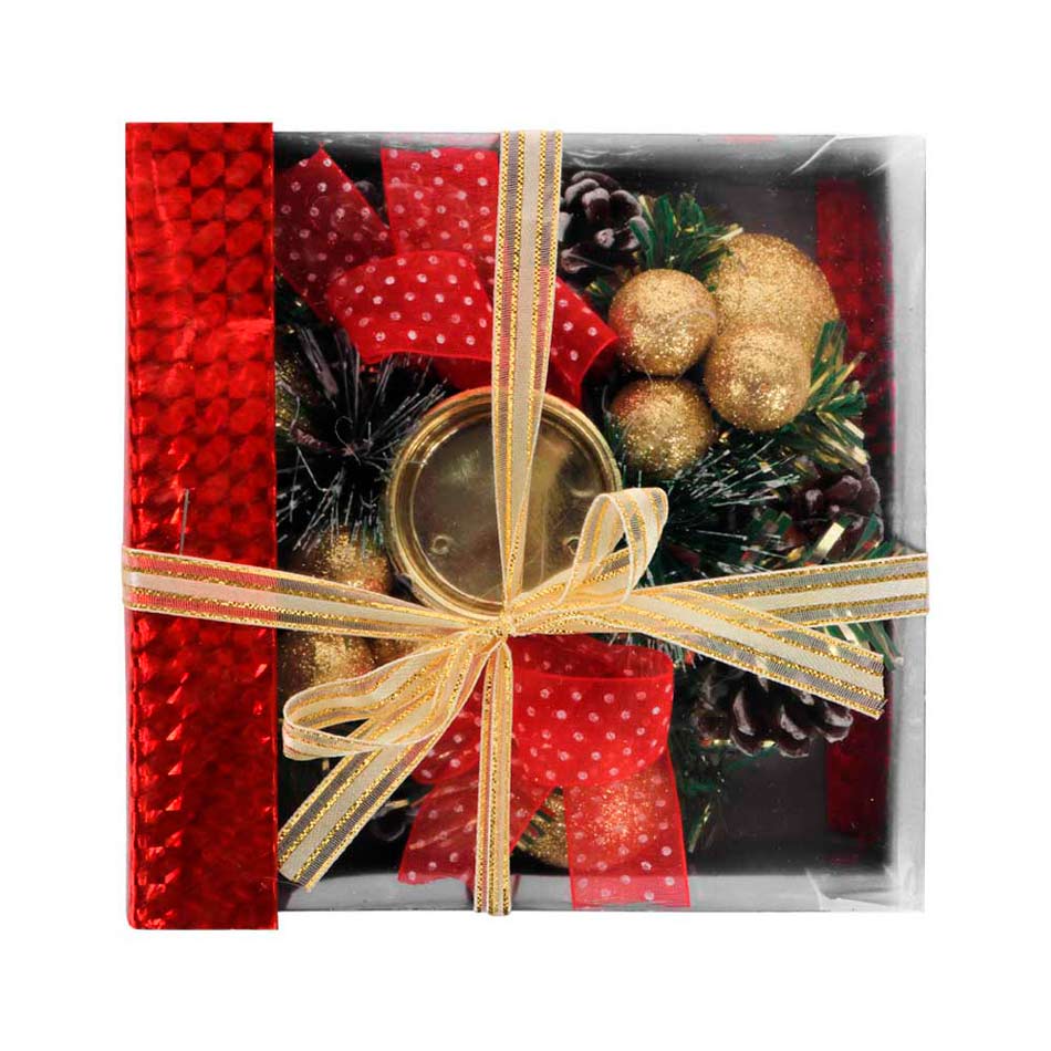 Candelabro Piñas Navideños Mia-10071