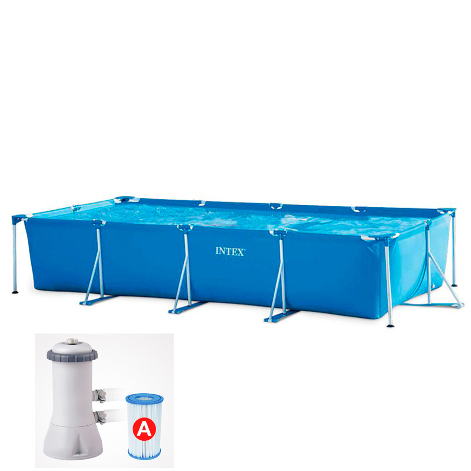 Piscina Desmontable Metal Frame Con Bomba 84X450X220Cm 7127 Litros Intex 28279