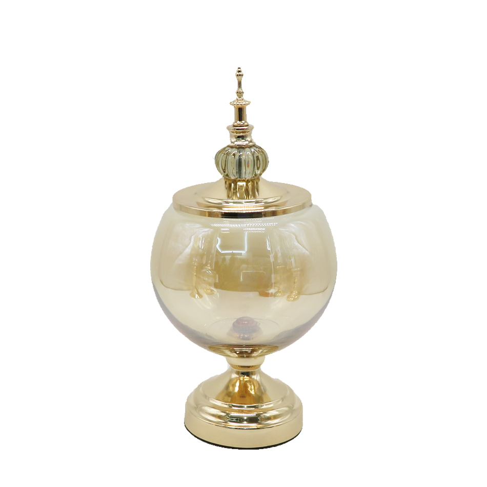 Bombonera Vidrio Dorado Mia-10174