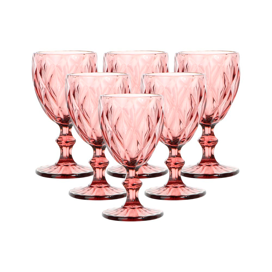 Set Copa De Vino Surtido Vidrio X6 Piezas Mia-10197