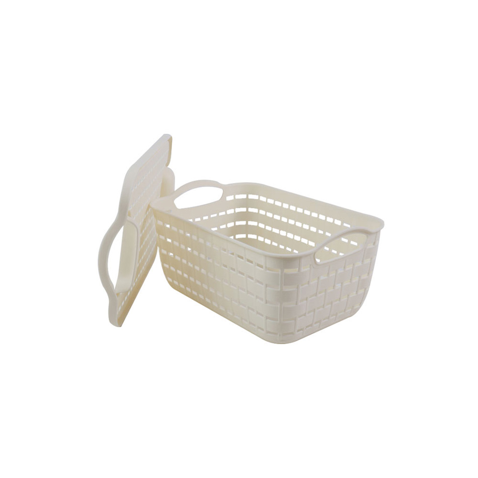 Canastilla Con Tapa Plástica Big Home Mia-20028