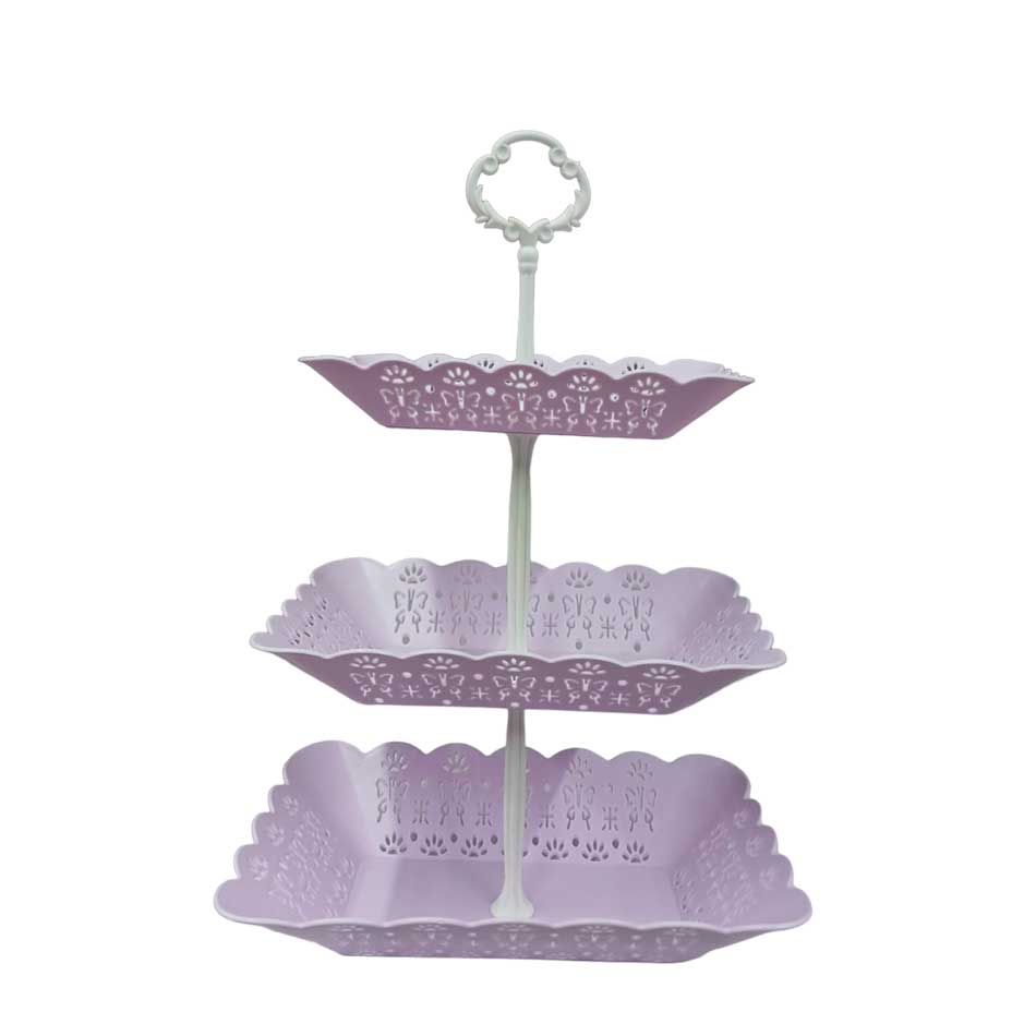 Porta Bocadito Plástico Rectangular 3 Piezas Mia-20209