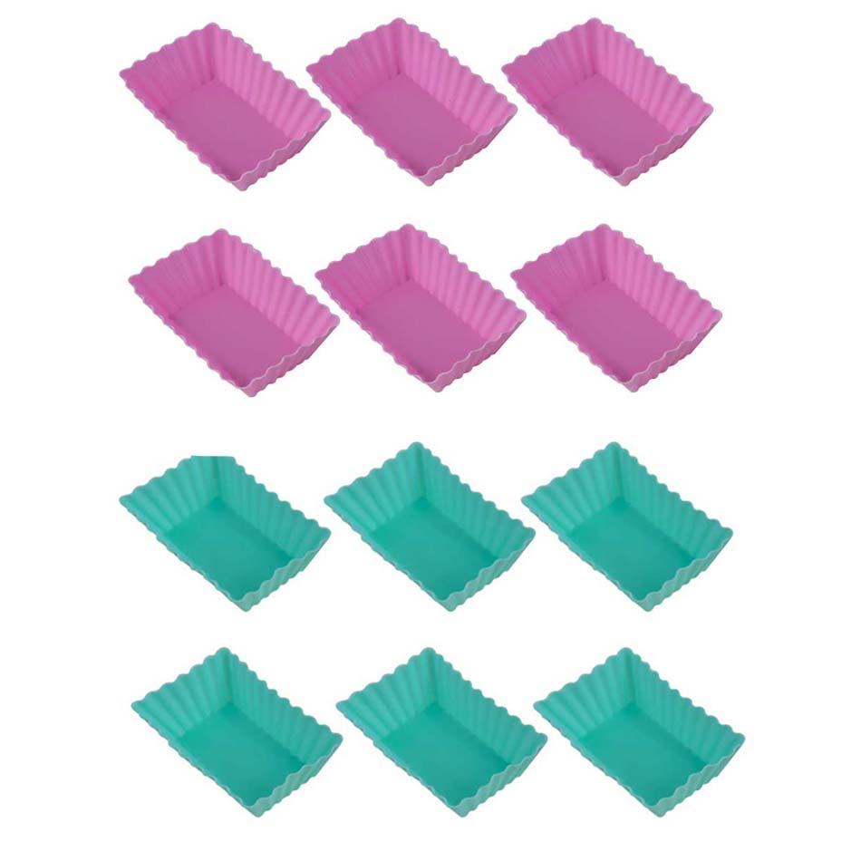 Molde Pequeño Silicona Rectangular X12 Mia-20394