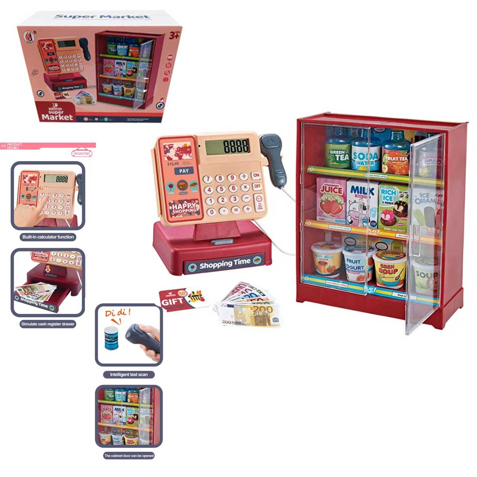 Caja Registradora Con Escaner Y Alimentos 8888A3