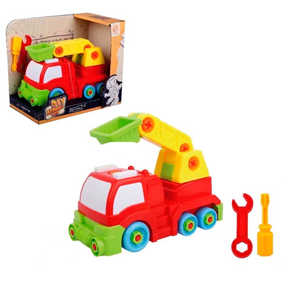 Carro Excavadora Desarmable Accesorios Diy 503-B