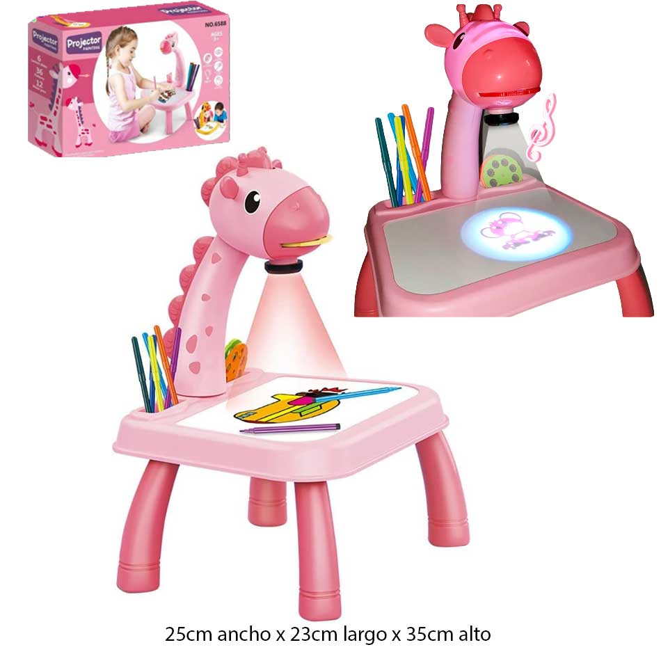 Mesa Proyectora De Dibujo Jiraja Rosada 6198