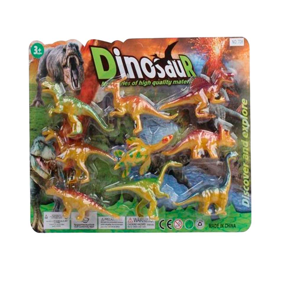 Set Animales Dinosaur 9 Piezas Bl 708