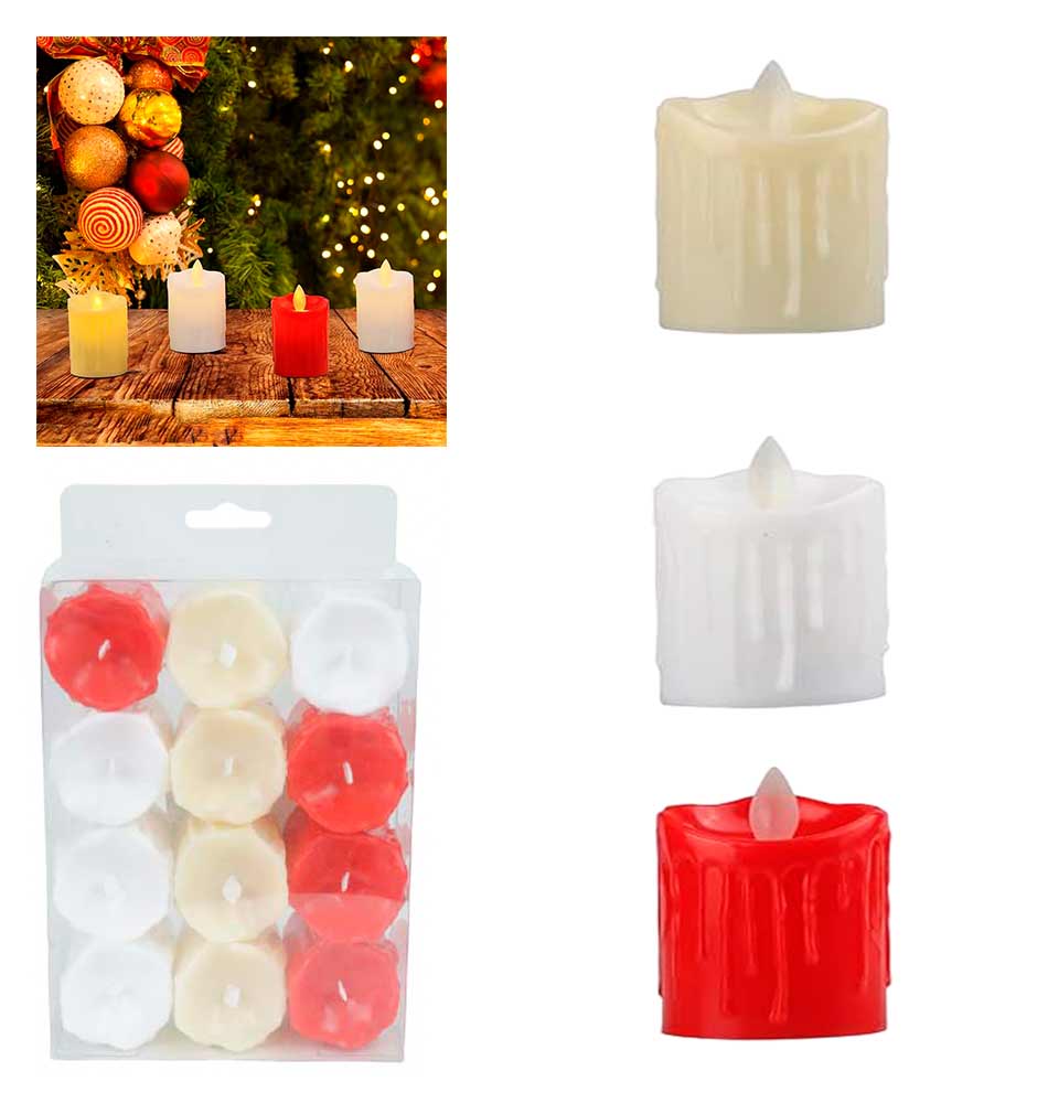 Adorno Navidad Vela Xund Surtido Mia-10370