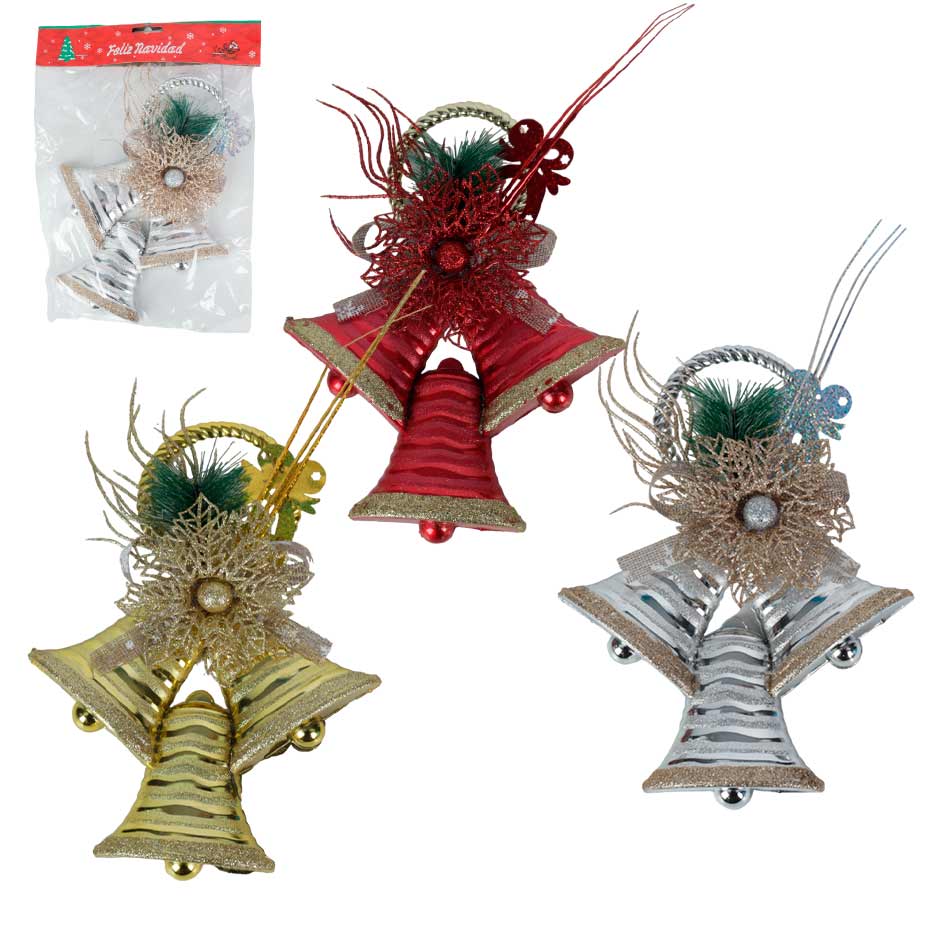 Campana Colgante Escarchada Mia-10448