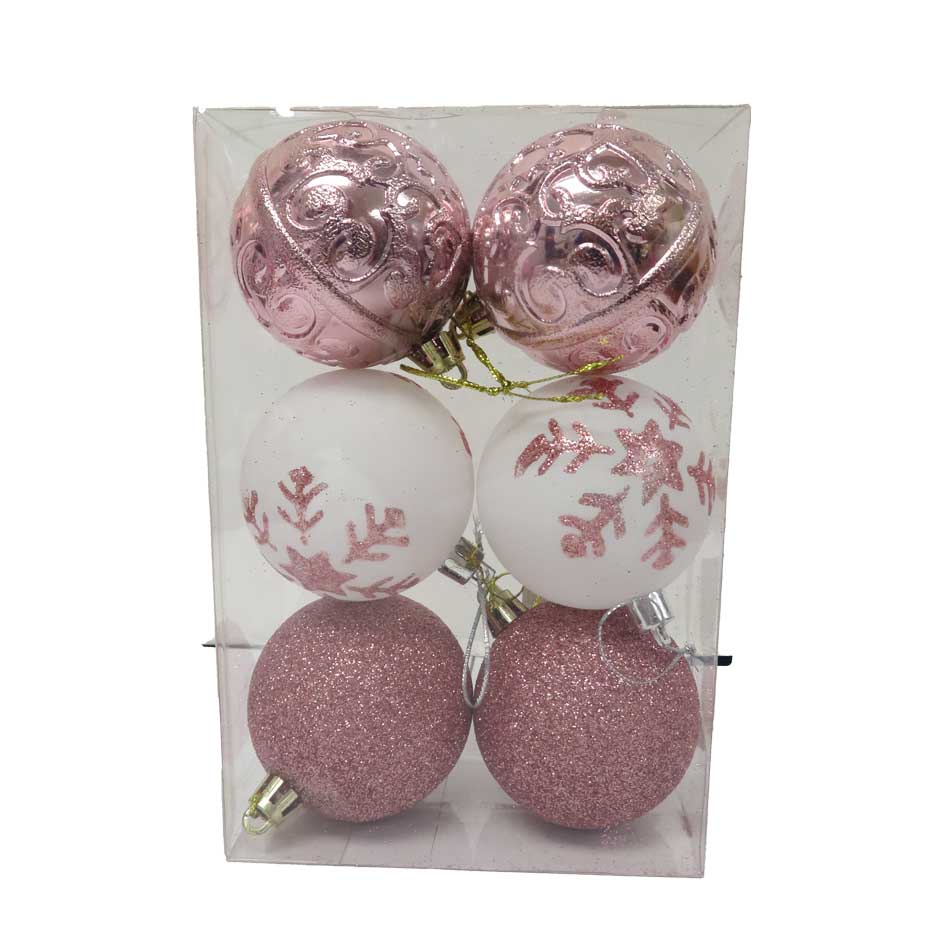 Adorno Navidad Bolas 6Cm 6 Piezas Mia-10497