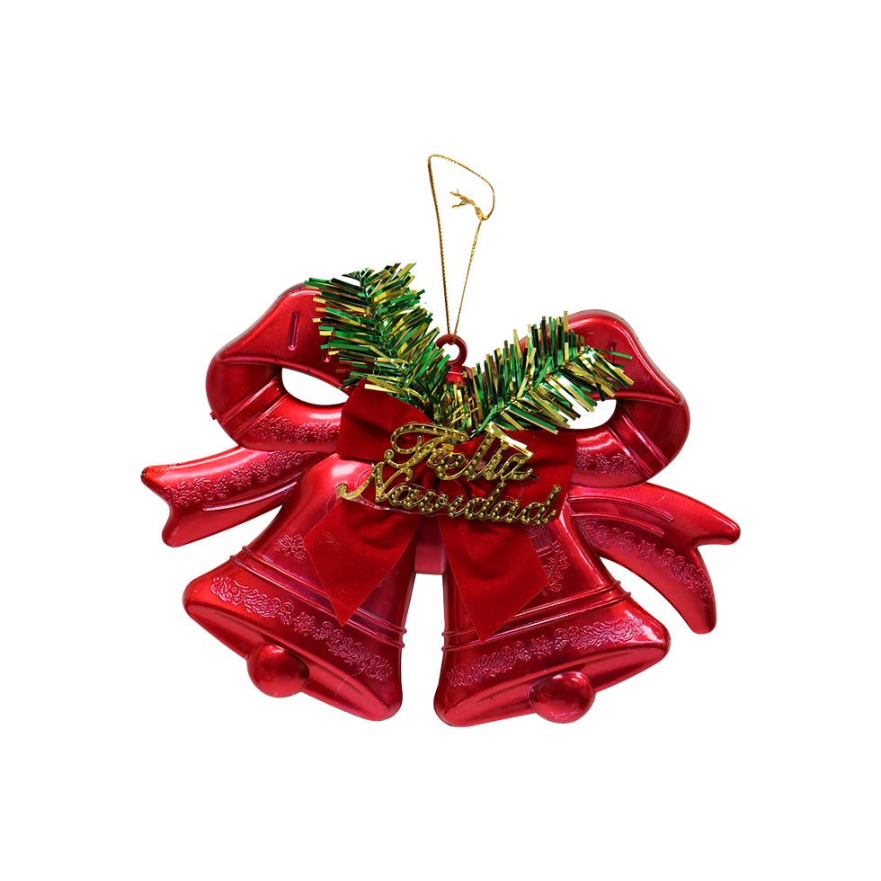 Adorno Navidad Colgante Campana Plata Mia-10454