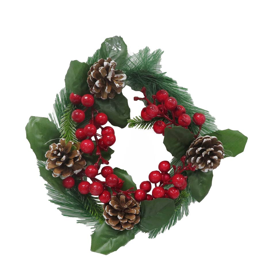 Corona Navideña con Piñas 20cm MIA-20821