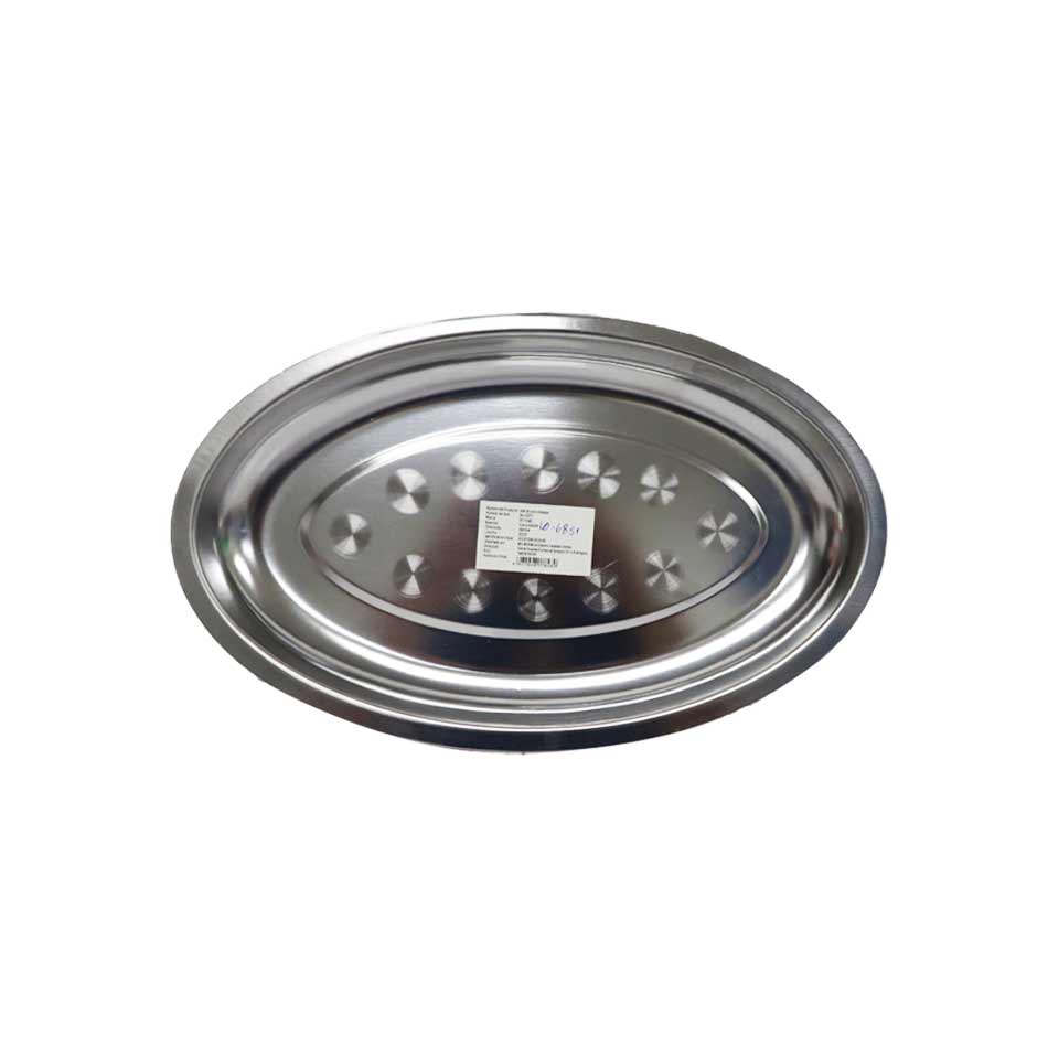 Charol Acero Inoxidable Oval 35X21Cm Mia-20369