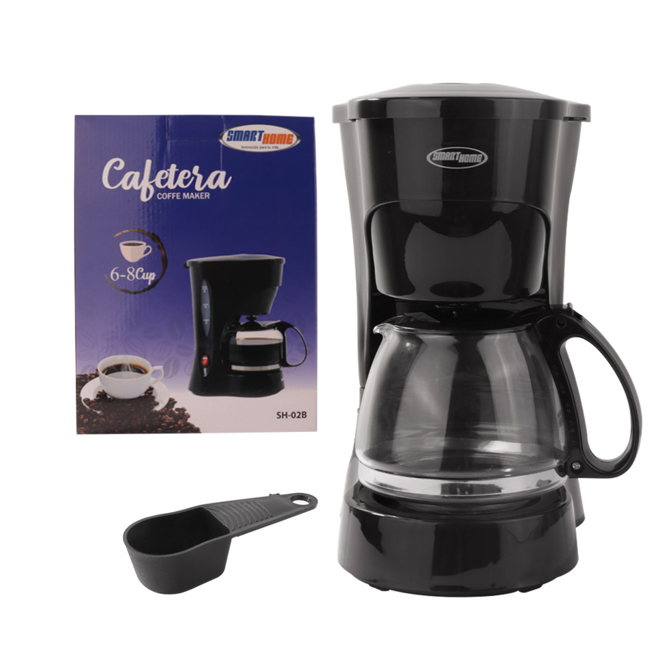 Cafetera 650W Negro Smart Home SH-02B