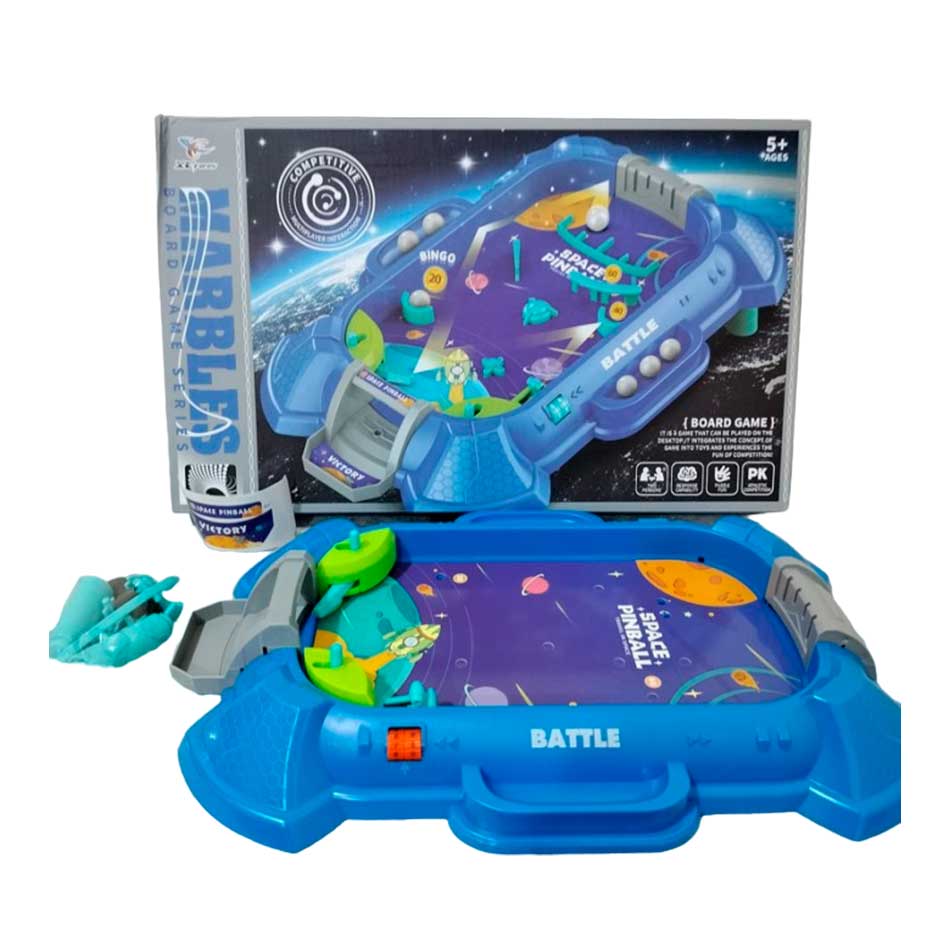 Mini Tablero Space Pinball Marbles 907