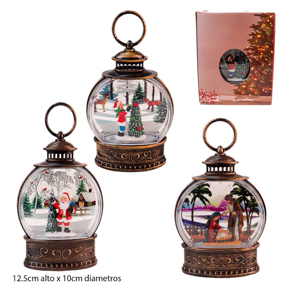 Lámpara Plástica Deco Led Navidad Mia11007