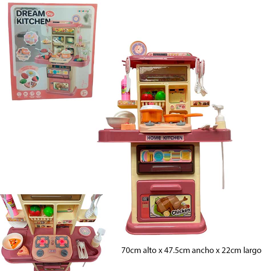 Cocina Infantil Con Efecto De Humo Luz Y Sonido | 70T-4