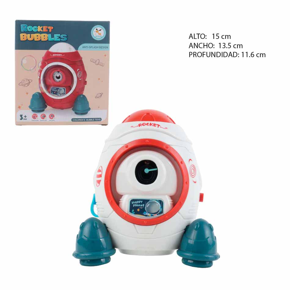 Maquina Lanzadora De Burbuja Forma Cohete Kl5008Y1