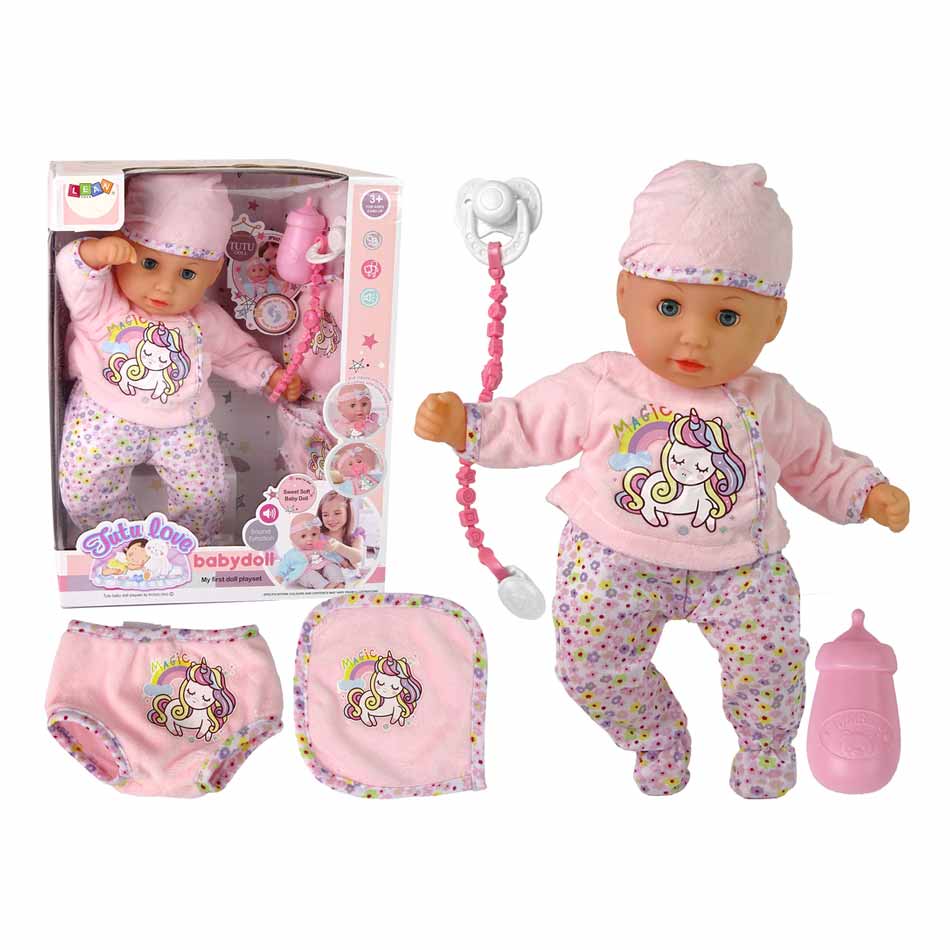 Muñeca Con Ropa De Unicornio Chupon Y Accesorios 6631