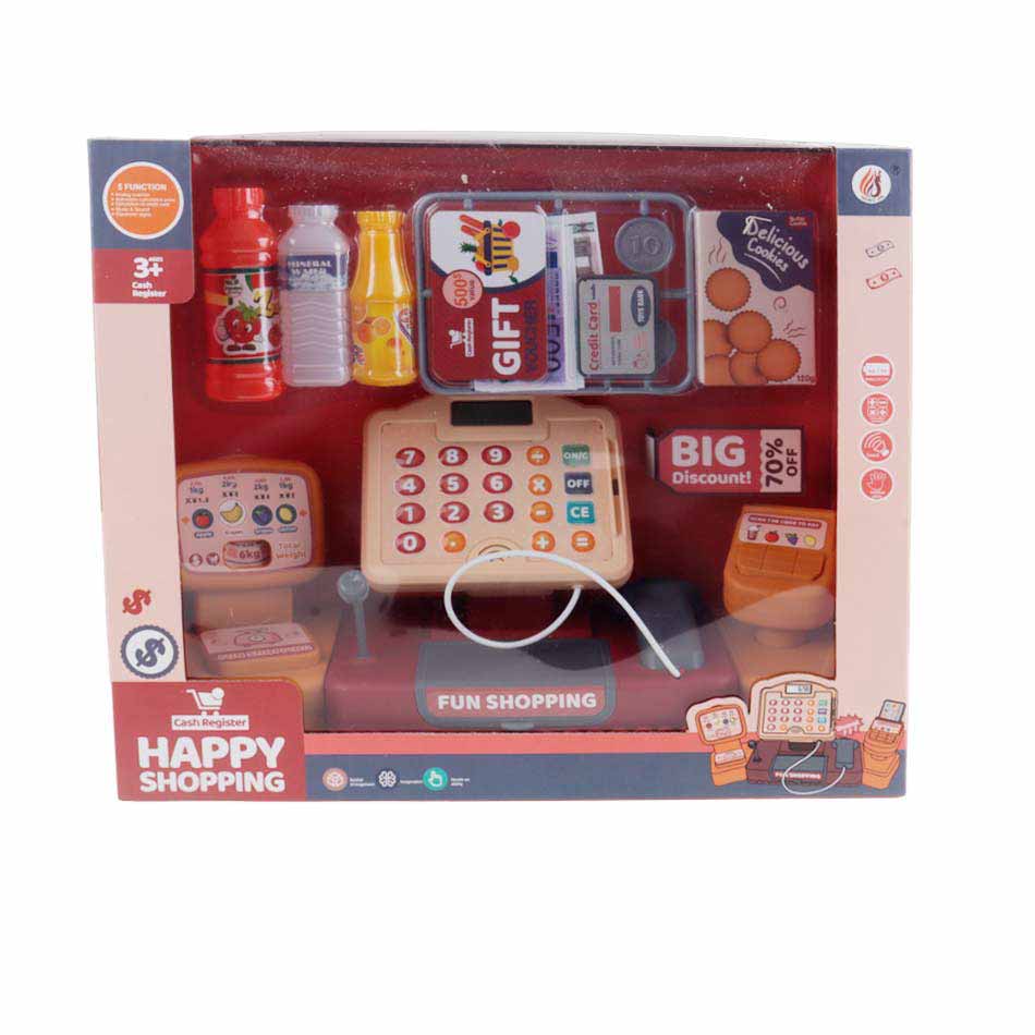 Caja Registradora Con Escaner Y Accesorios De Compras 8288A3