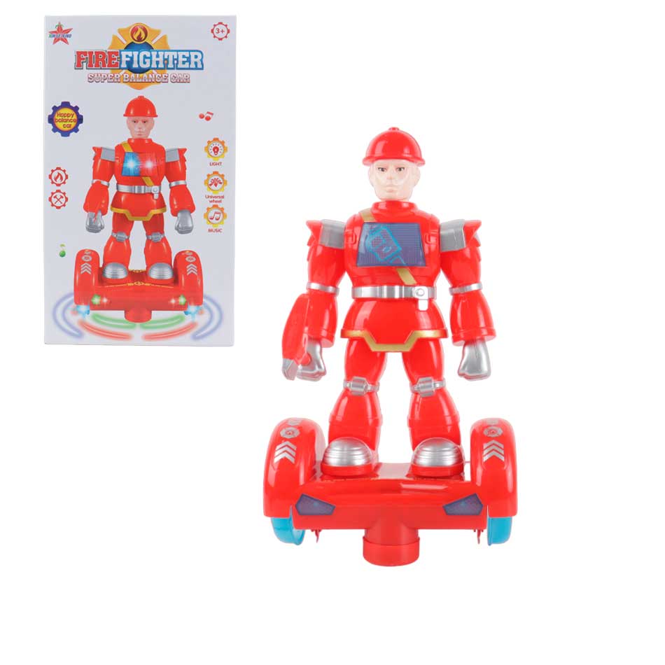 Robot Fire Fighter Bombero Con Sonido Y Luces 2999