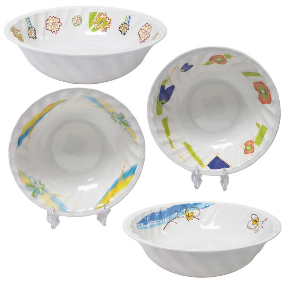 Bowl Melamina Ondas Diseño Surtido 9“ 217