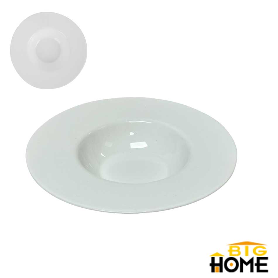 Plato Hondo Pasta Opal Redondo 10.5 pulgadas Big Home Blanco LYMP105/3