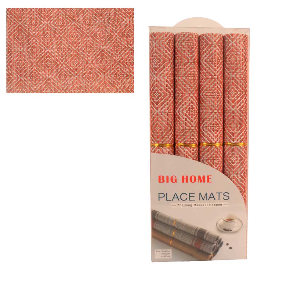 Individual C/Porta Vasos X8 Piezas Big-Home Big11718