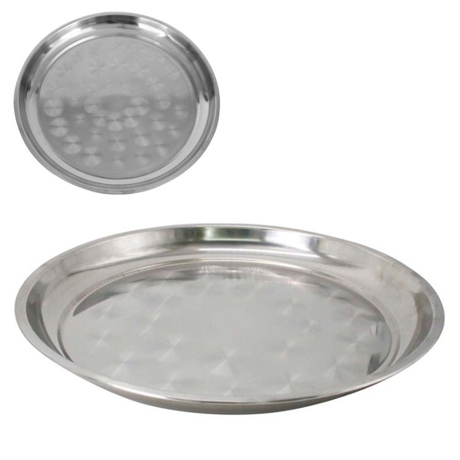 [1203120] Bandeja Redonda De Acero Número40 Mia-4104