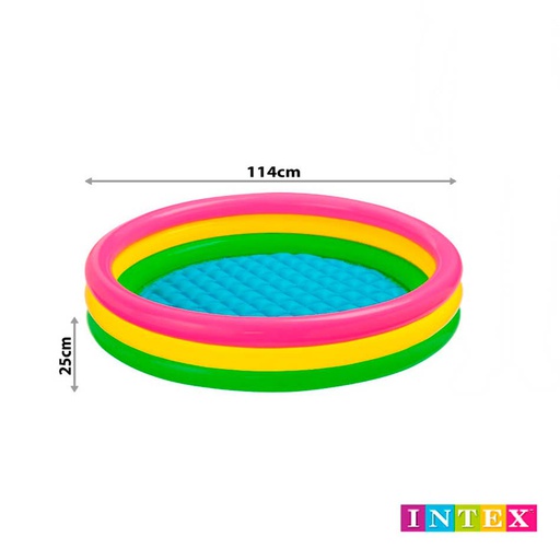 [6300597] Piscina Inflable Arcoiris 25x114cm 131L Intex 57412NP