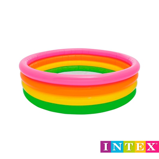 [6300593] Piscina Inflable Arcoiris 46x168cm 780L Intex 56441NP