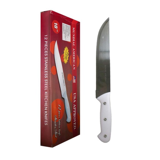 [1103261] Cuchillo Mundial M/Blanco Nro. 10 Mia-1054