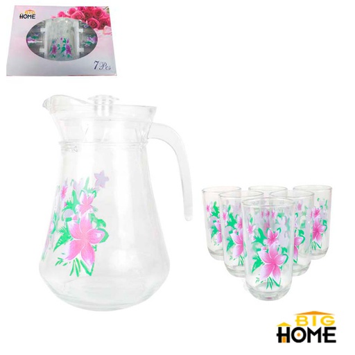 [1201416] Set Jarra C/Vaso Big Home 9 Onzas 7 Piezas 1339-7