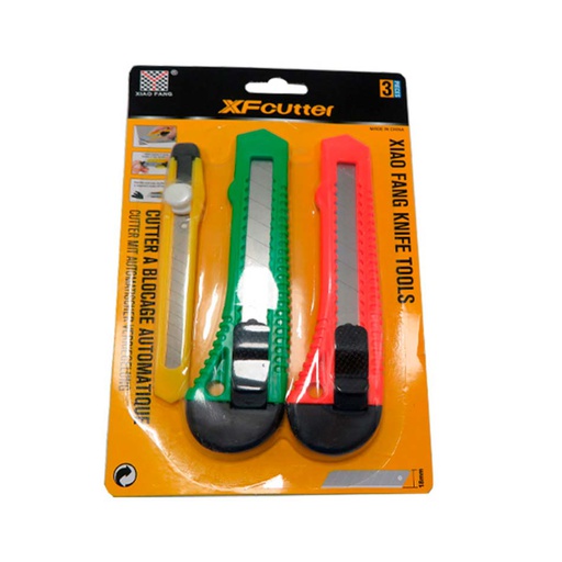 [4300489] Estilete Plástico 3 Piezas Mia-5551