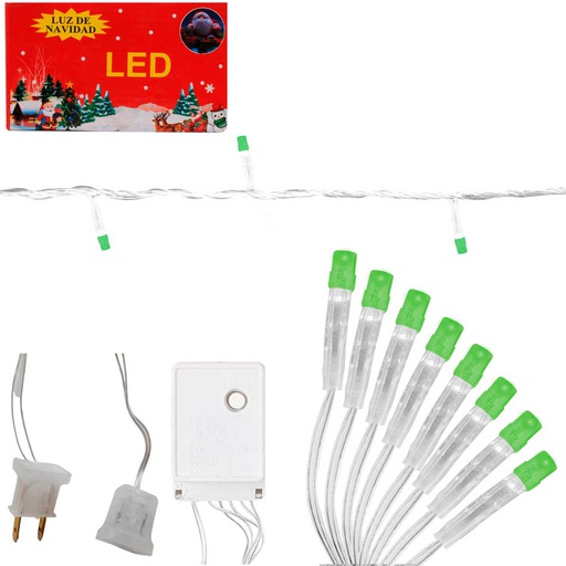 [6201854] Luces Navidad Arrocillo 200L Verde Big Home Mia-4218V