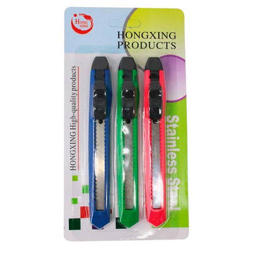 [4300490] Estilete Plástico 3 Piezas Mia-5565