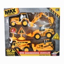 Set Vehiculos De Contruccion De Friccion Truck 99841D