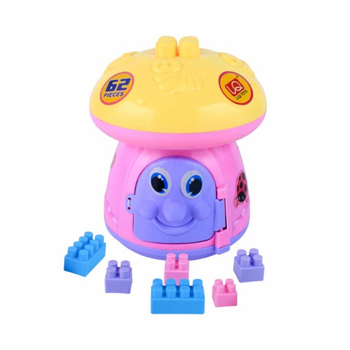 [6100276] Set Bloques Legos En Caja De Hongo 62 Piezas Ta3866/Ta3867