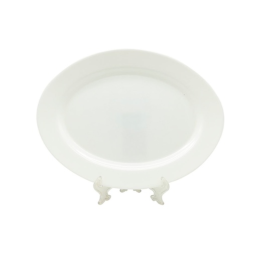 [1204706] Plato Tendido Opal Ovalado 12" Big Home Blanco LYP120/2