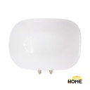 Plato Tendido Opal Rectangular 12" Big Home Blanco CFP120/2