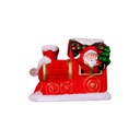 Papa Noel En Tren Luz Led Mia-6208