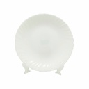 Plato Tendido Opal Redondo Labrado 7.5" Big Home Blanco LHP75/6