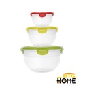 Repostero Big-Home Plástico Red X3 Piezas Tapa Color Fl-B234