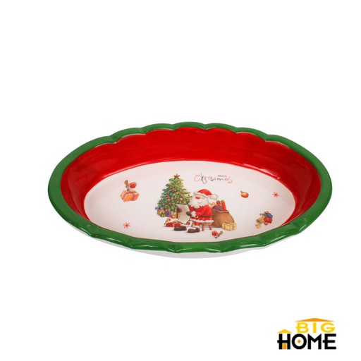 [6202050] Bandeja Ovalada Navideña Dolomita Big-Home Hc8144B-H64