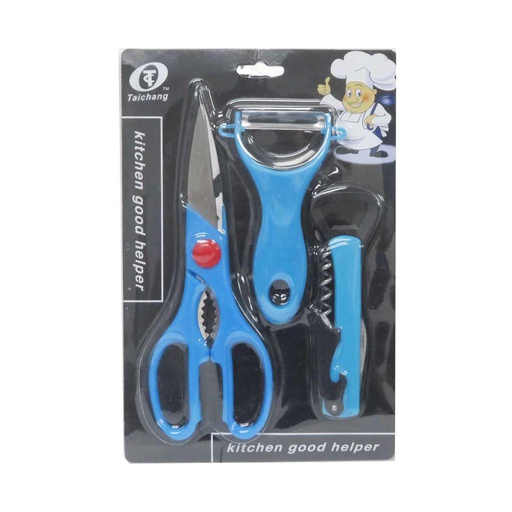 [1106784] Set Cocina 3 Piezas Tijera, Pel, Dest Big1046