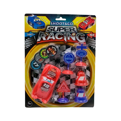 [6102725] Carro Shoot Plastico 10 Piezas Bl 1914