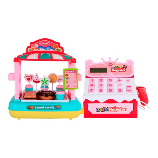 [6100612] Caja Registradora Y Puesto De Dulce Sweet Candy Cf8653