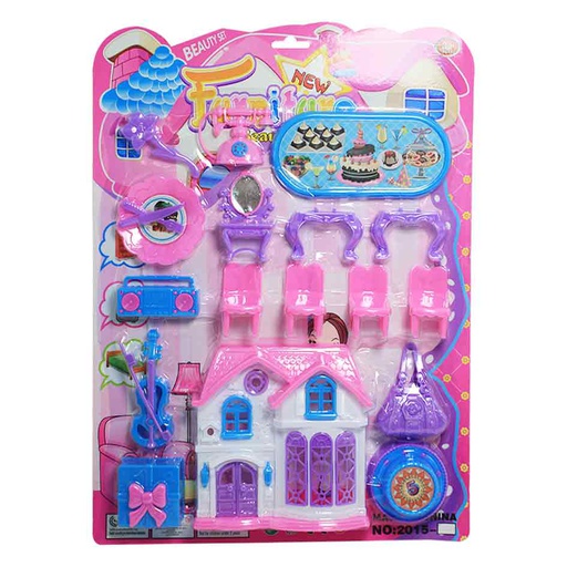 [6100668] Juguete Casa Muñeca Con Accesorios Bl 2015-18