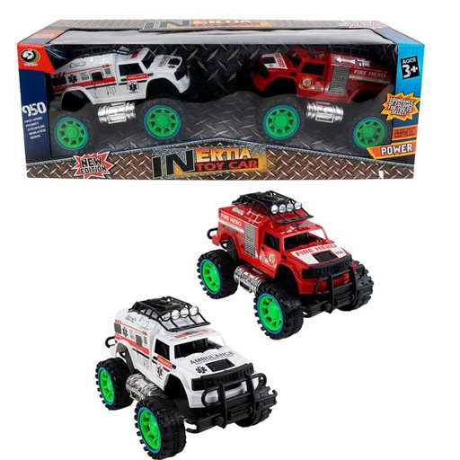 [6102613] Carro Fricc X2 Piezas Ertia Toy Car Wj950-191D